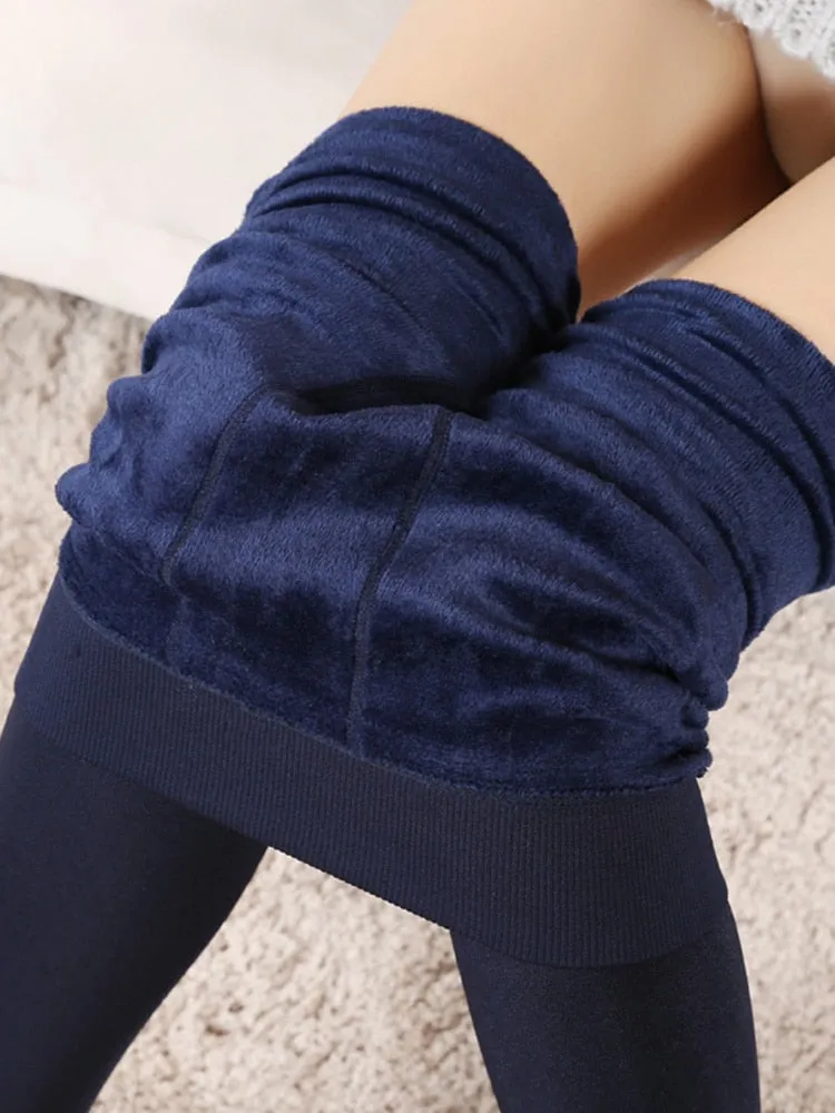 Ladies winter leggings velvet warm legging High Elastic Thick  Skinny leggings comfy Leggings