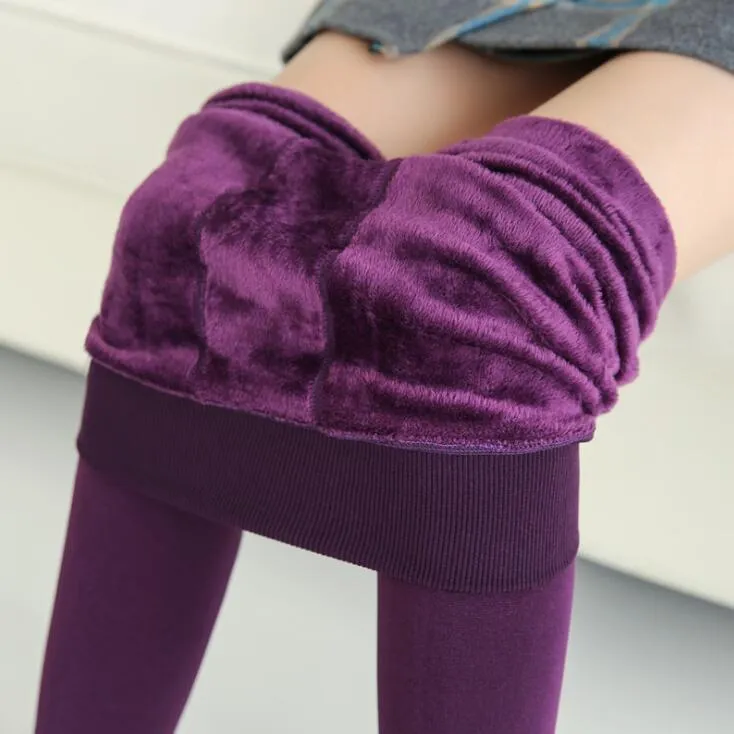 Ladies winter leggings velvet warm legging High Elastic Thick  Skinny leggings comfy Leggings