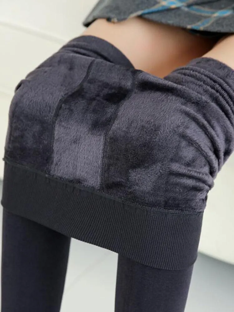 Ladies winter leggings velvet warm legging High Elastic Thick  Skinny leggings comfy Leggings