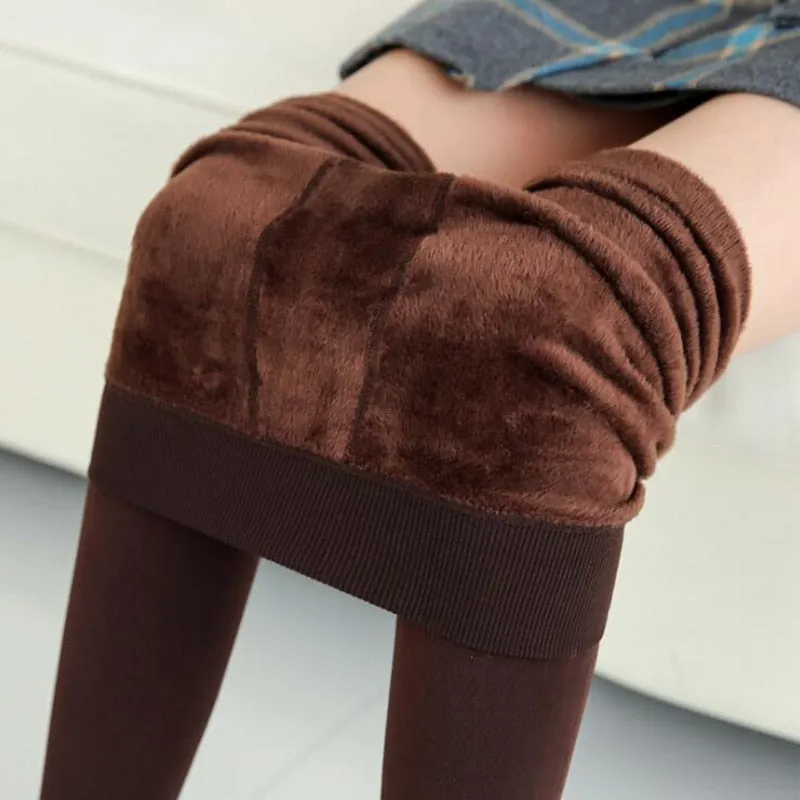 Ladies winter leggings velvet warm legging High Elastic Thick  Skinny leggings comfy Leggings