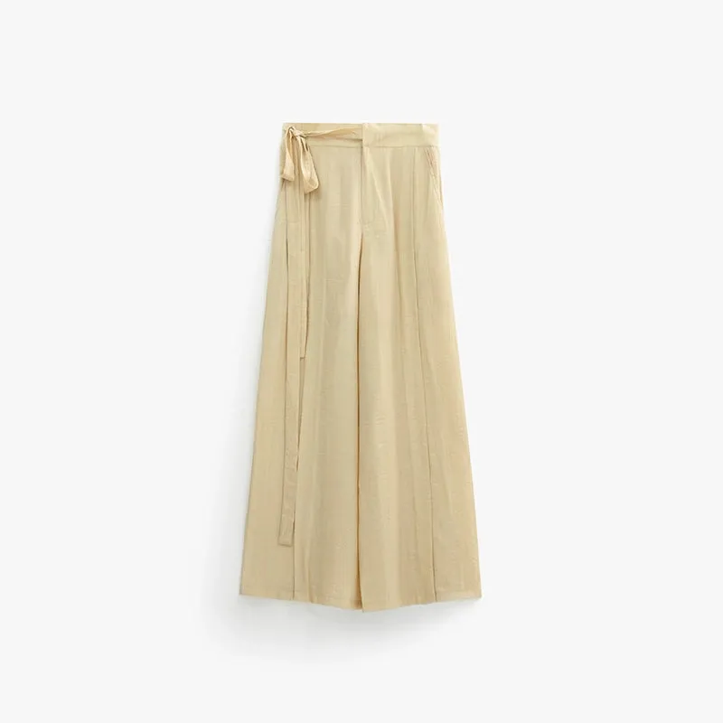 Lian Lian 莲莲 Lotus Lotus Modernized Song Dynasty Daily Wide Leg Trousers