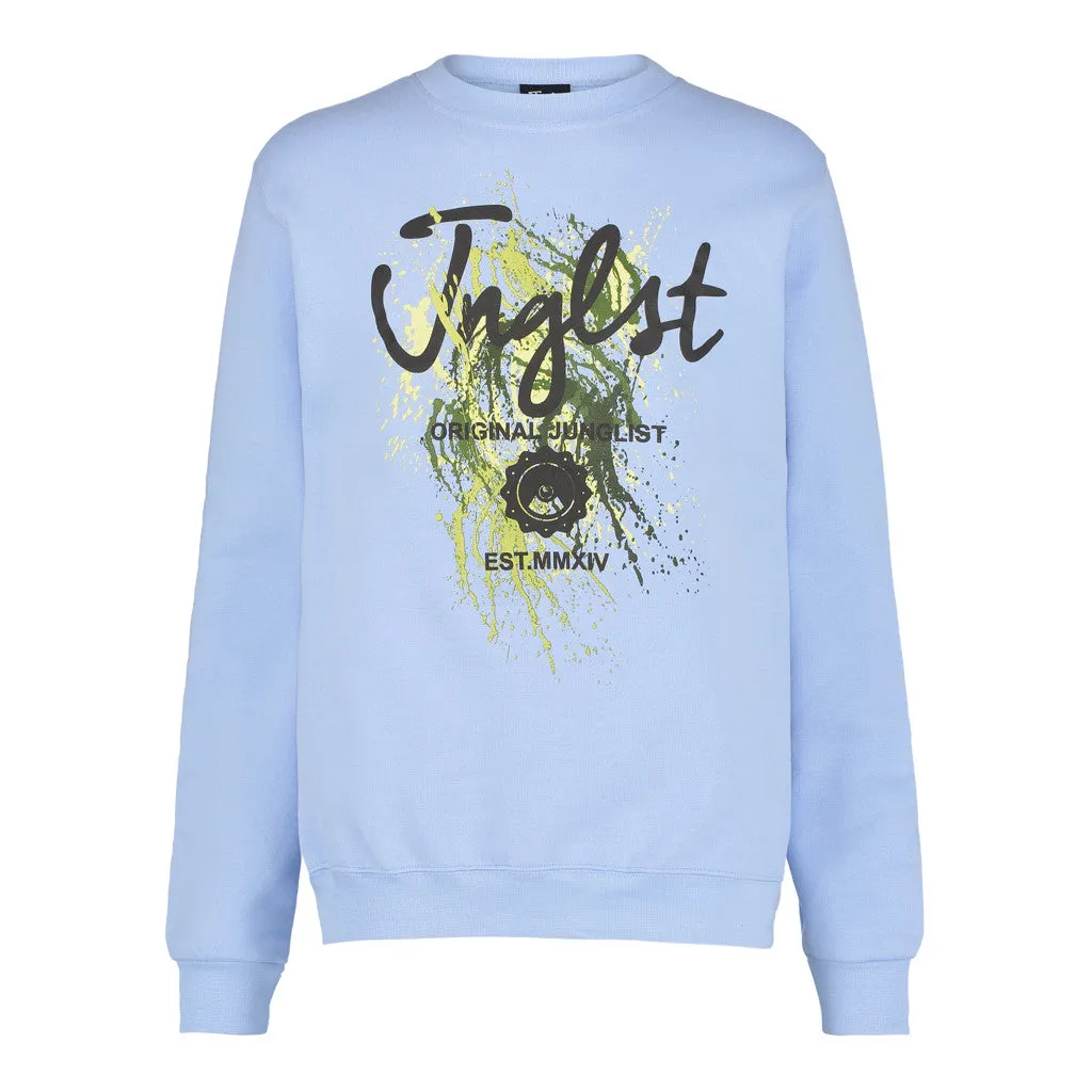 Light Blue Jnglst Splatter Sweatshirt