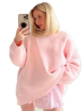 Light Pink Comfort Pullover Sweater - Fern and Oak