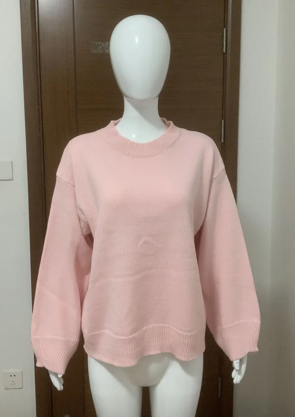 Light Pink Comfort Pullover Sweater - Fern and Oak