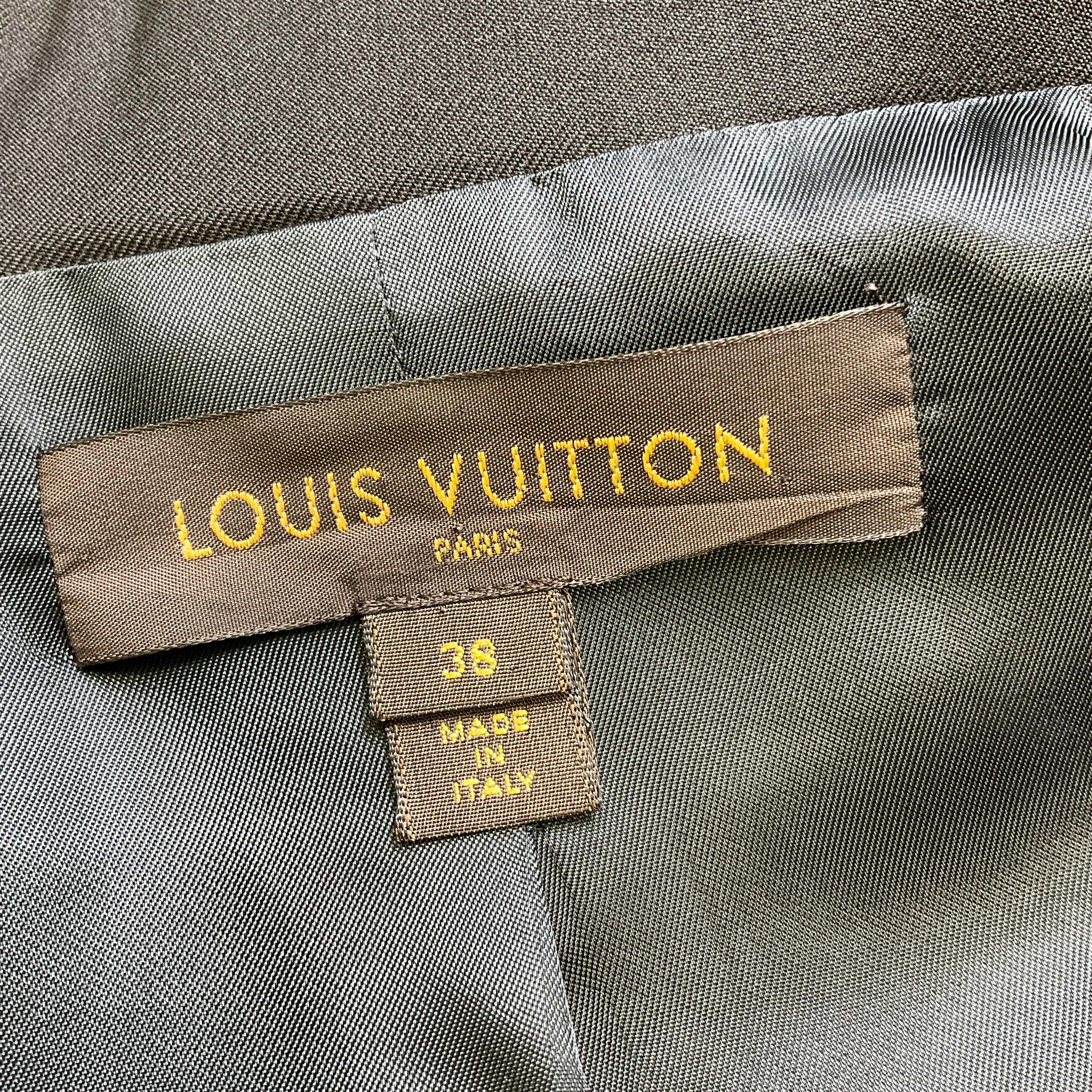 Louis Vuitton Black Silk Trimmed Two-Button Wool Blazer