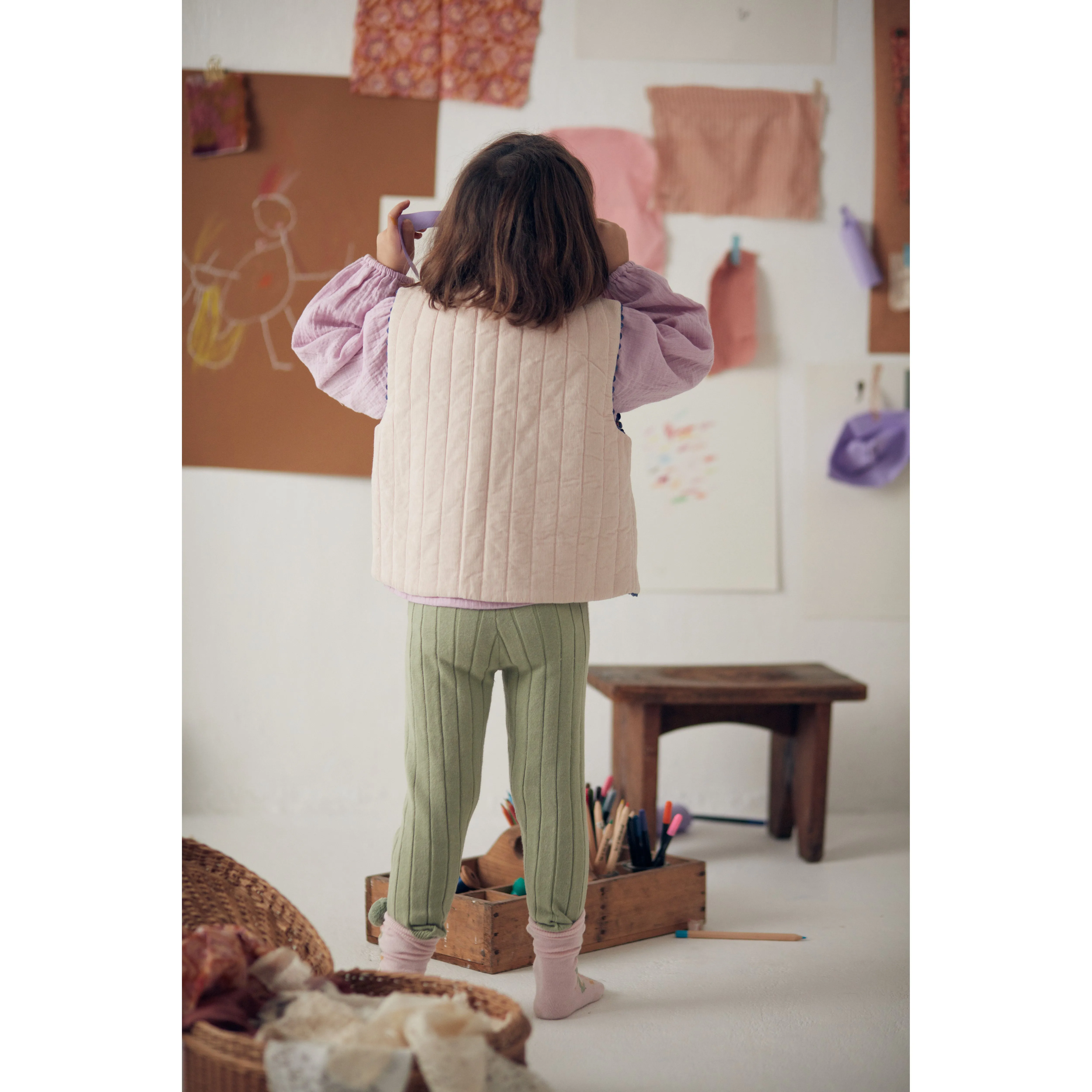 Louise Misha Vest Joy - Mini Corduroy - Blush