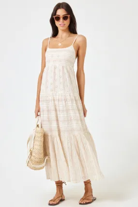 L*SPACE - EYELET SANTORINI DRESS