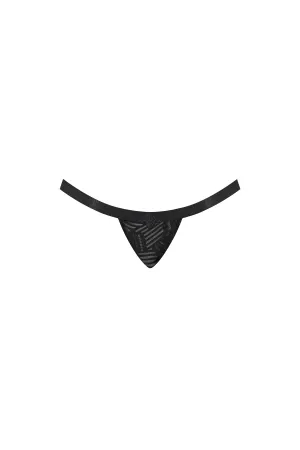 Magic Silk Rude Awakening Split Crotch Thong Black