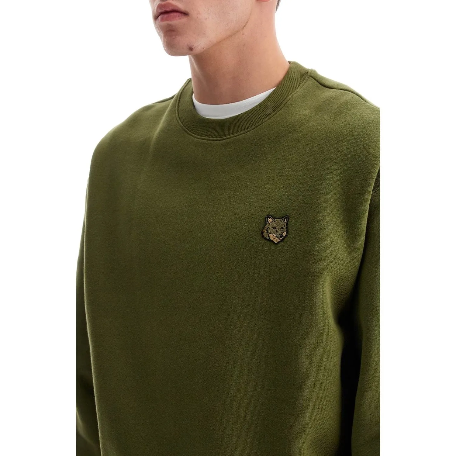 Maison Kitsune 'bold fox head crewneck sweat