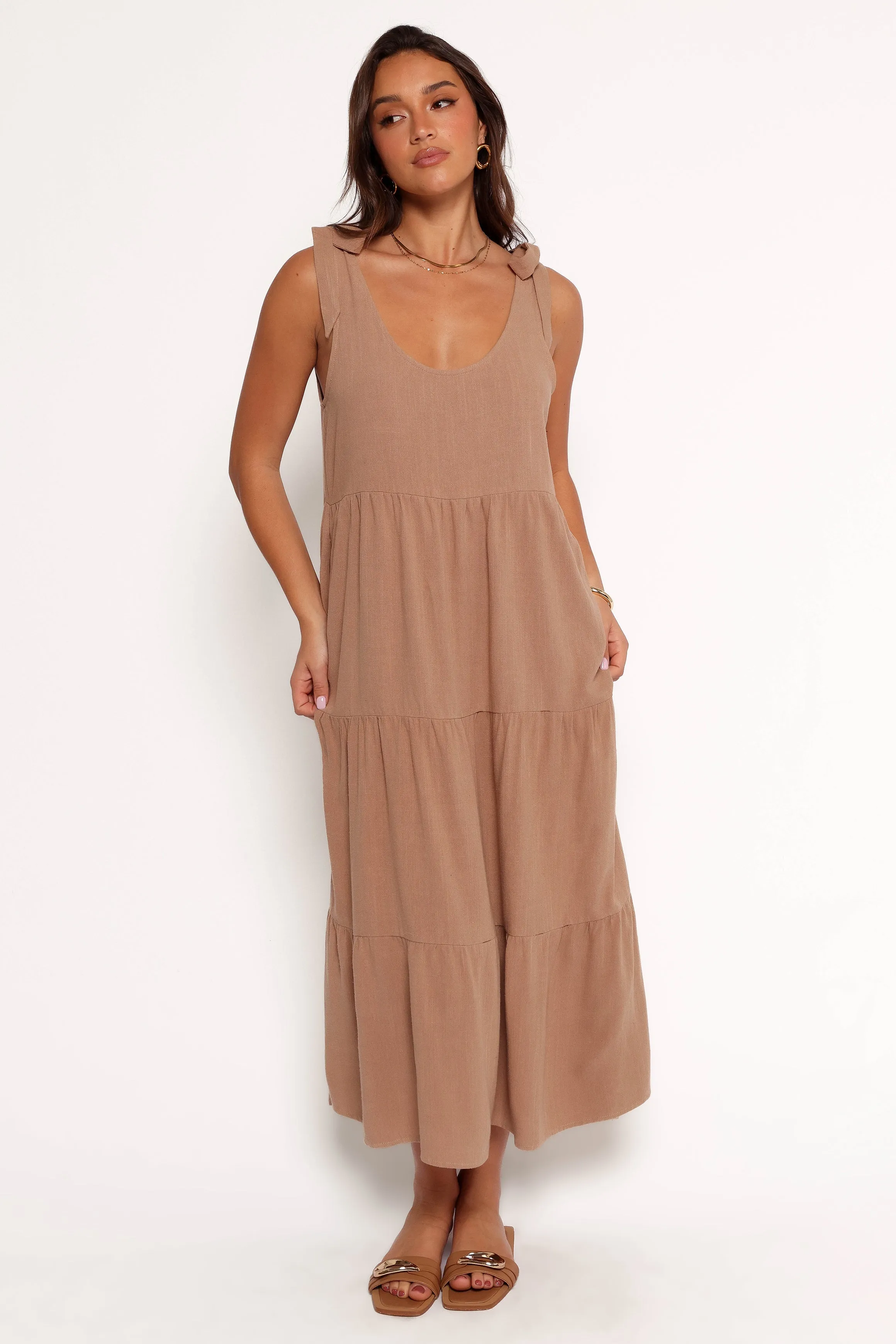 Marcy Midi Dress - Mocha