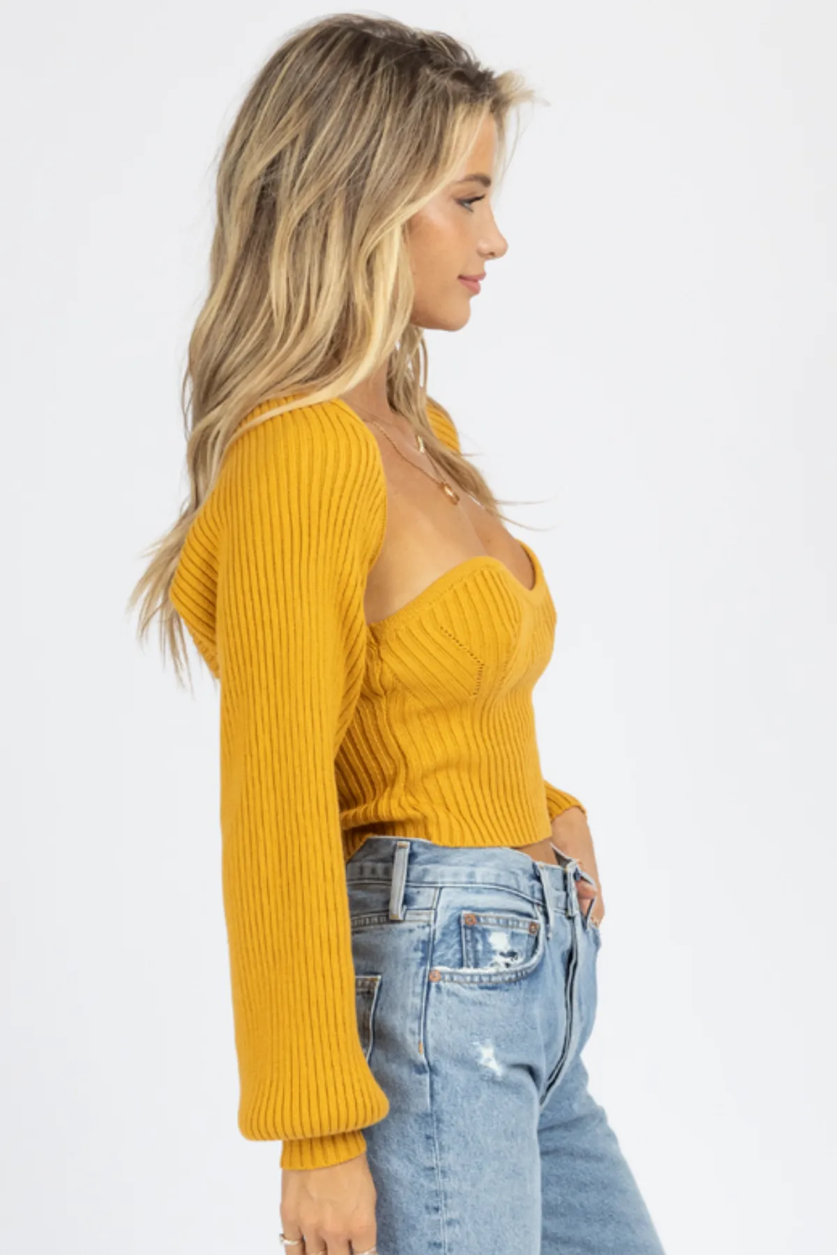 MARIGOLD TUBE TOP   BOLERO SWEATER SET