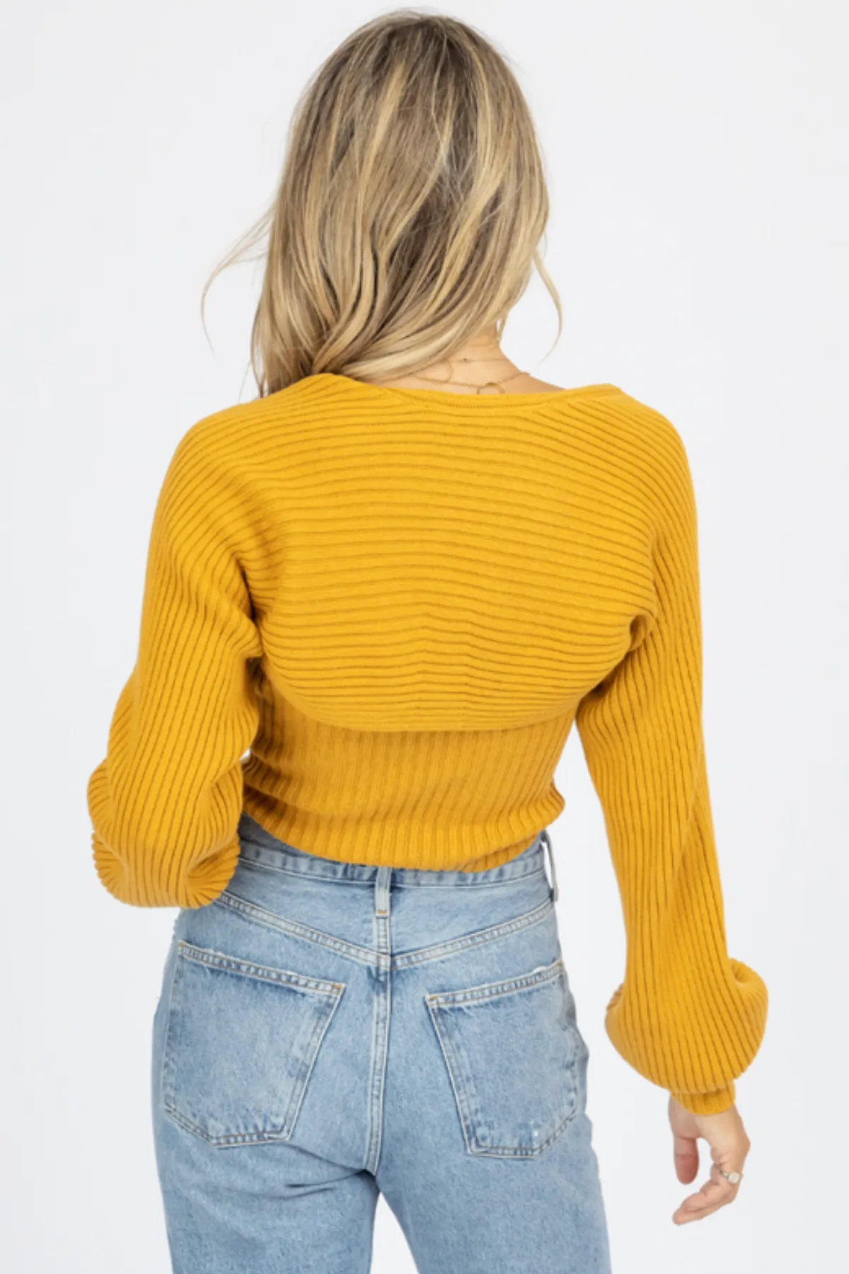 MARIGOLD TUBE TOP   BOLERO SWEATER SET