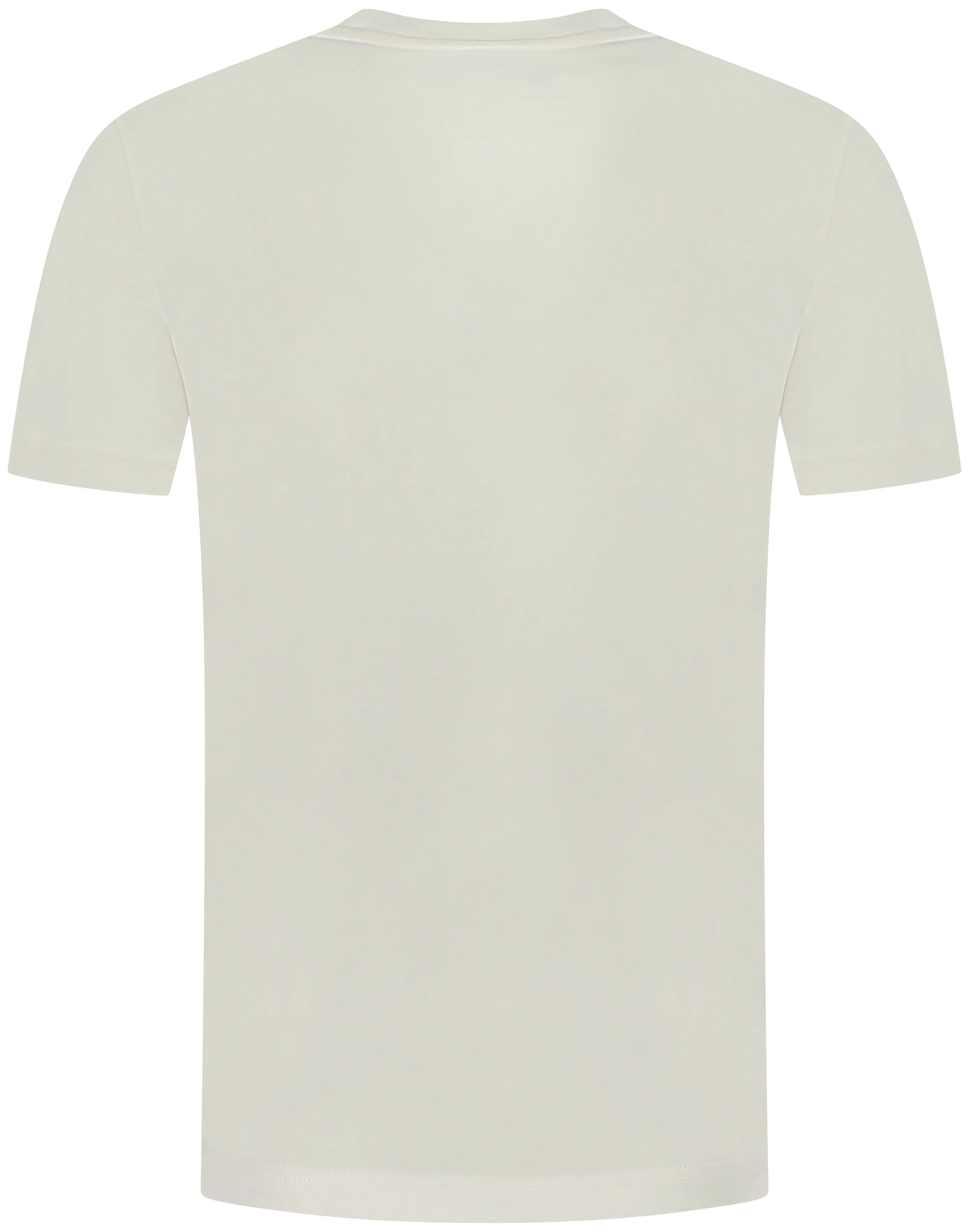 Maroon Embroidered Logo T-shirt (Cream) - I23F01463011329