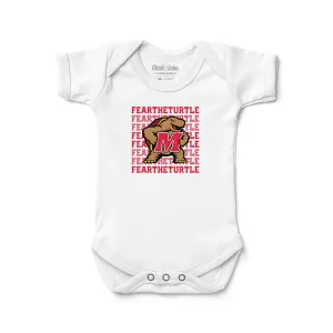 Maryland Terrapins Fear The Turtle Retro Bodysuit