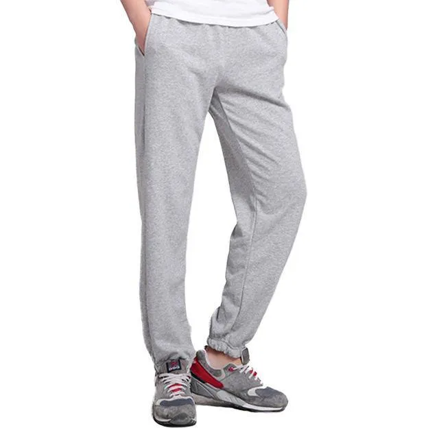 Men Plus Size Pants 6XL Solid Baggy Loose Elastic Pants Cotton Sweatpants Casual Pants Trousers Large Big Plus Size 5XL 6XL 7XL