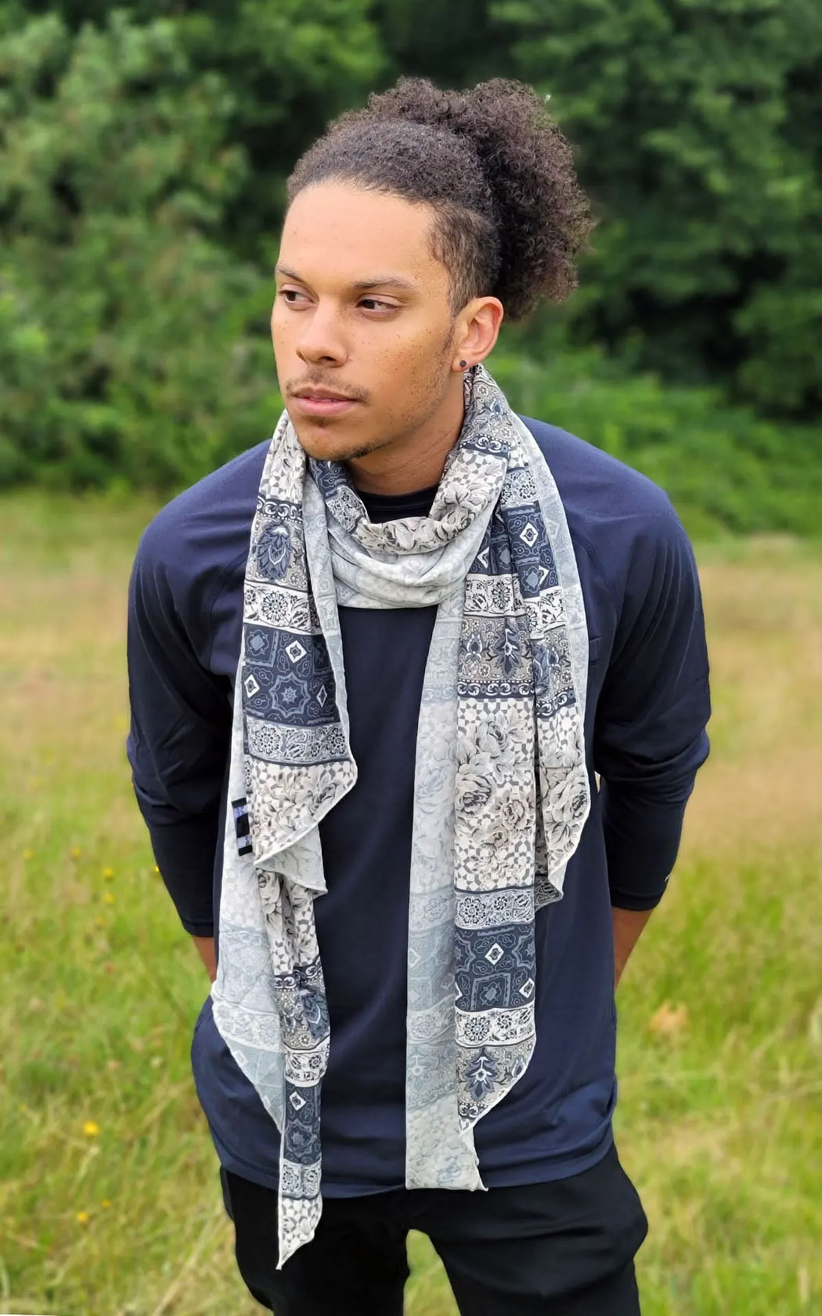 Men's Handkerchief Scarf - English Tea, Solid (Sold Out!)