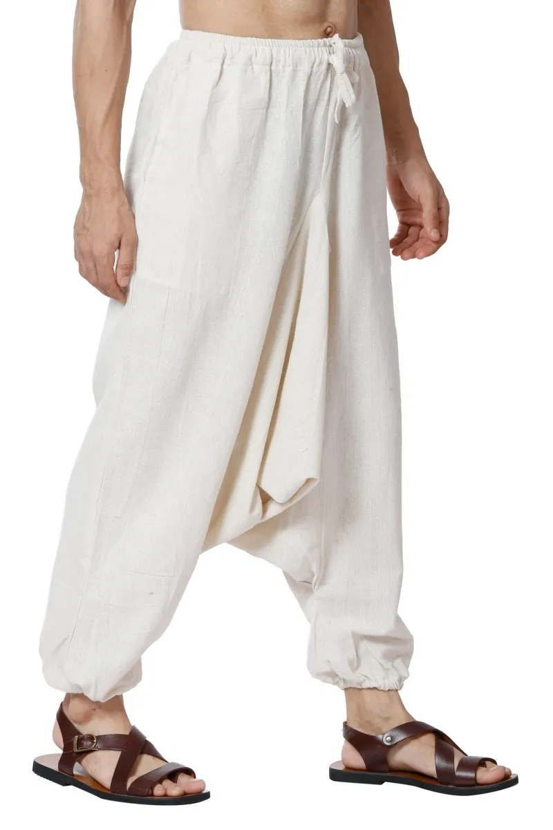 Men's Harem Pack of 2 | Cream & Grey | Fits Waist Sizes 28 to 36 Inches