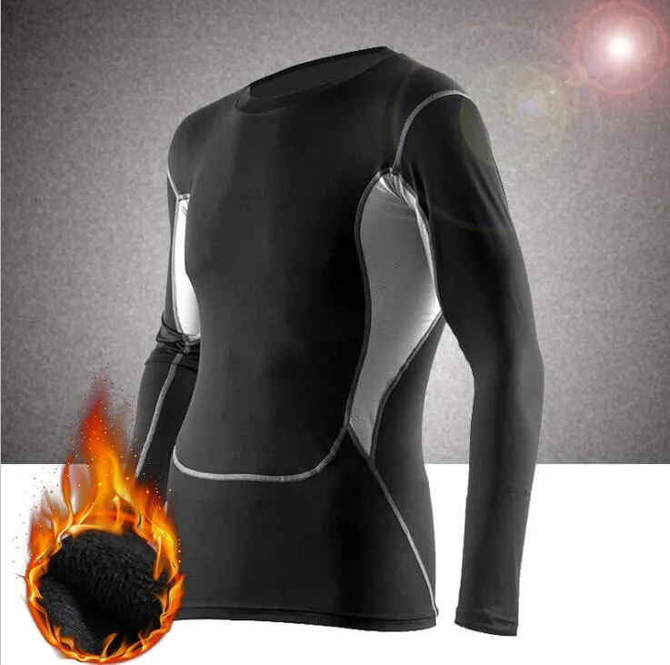 Men's Winter Thermal Underwear Pant  Top Quick Dry Warm Long Johns With Velvet Male Warm Fitness Thermo Underwear Set