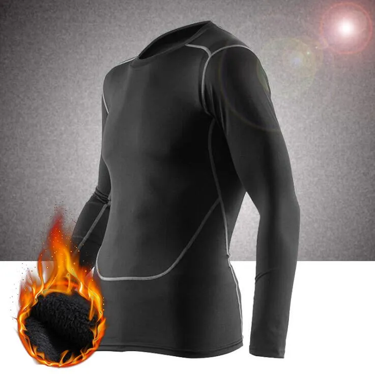 Men's Winter Thermal Underwear Pant  Top Quick Dry Warm Long Johns With Velvet Male Warm Fitness Thermo Underwear Set