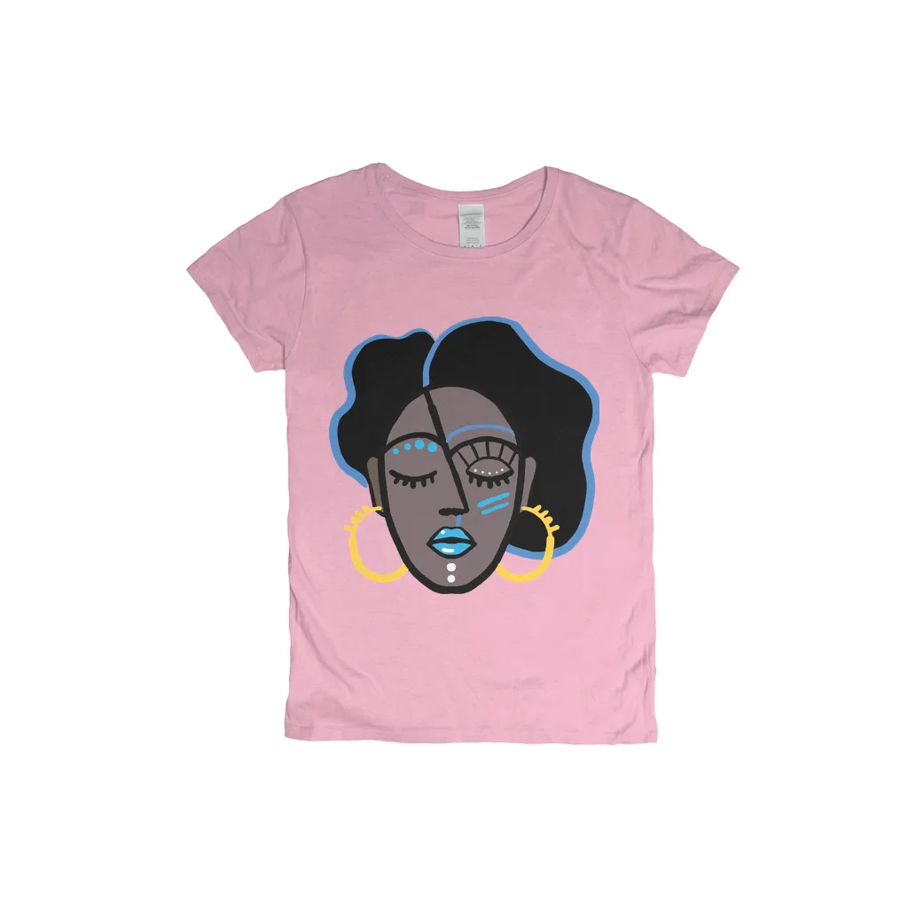 Mocha Afro Blue T-Shirt