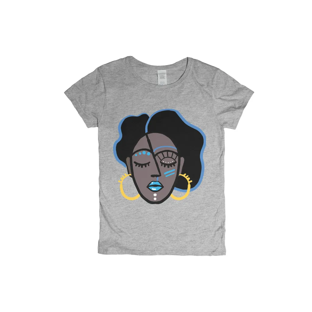 Mocha Afro Blue T-Shirt