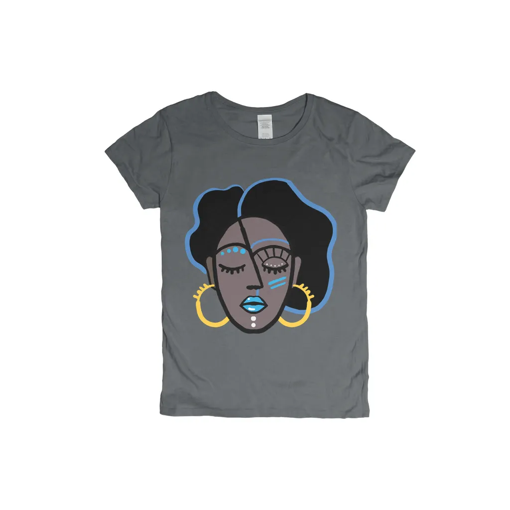 Mocha Afro Blue T-Shirt