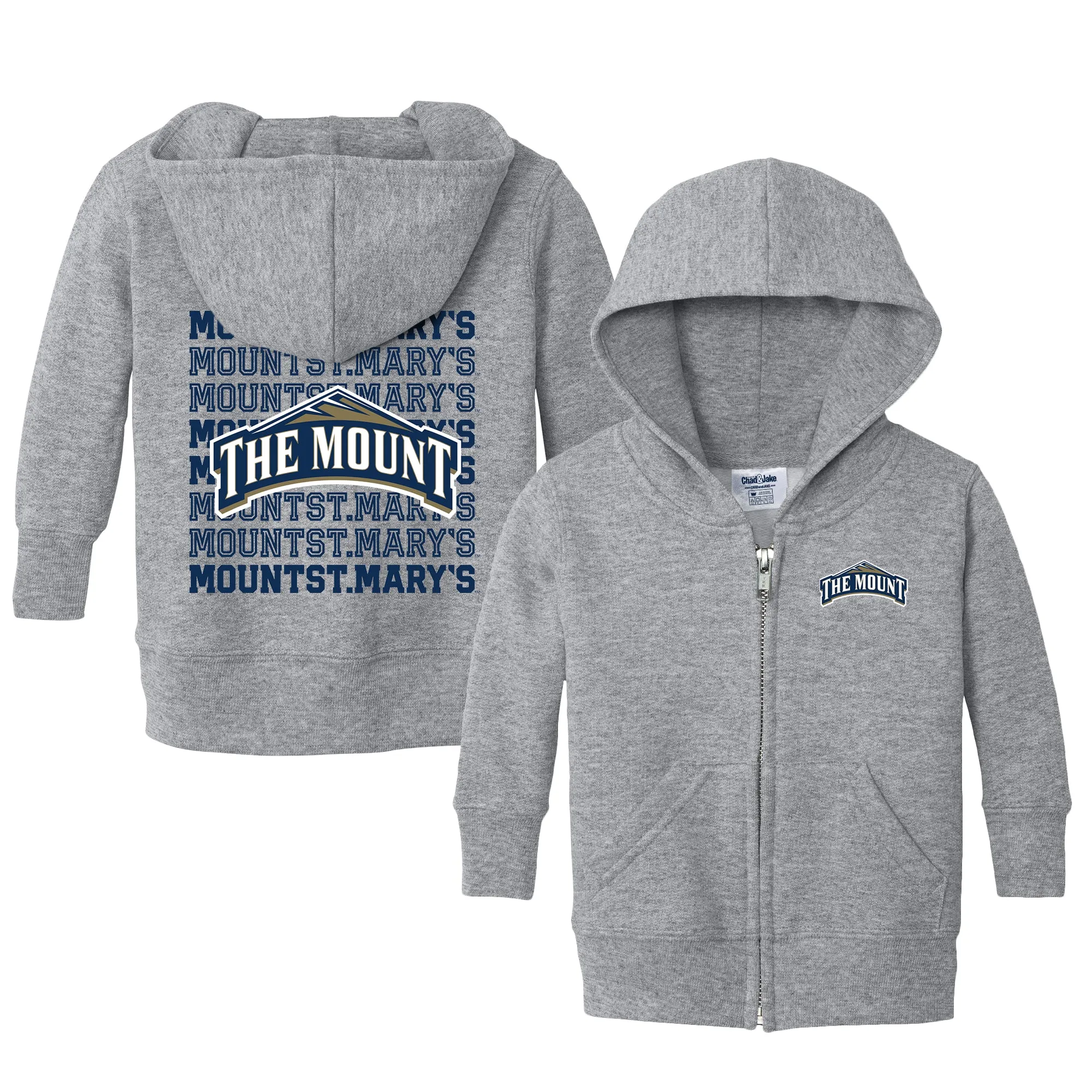 Mount St. Mary's Mountaineers Retro Infant Full-Zip Sweatshirt