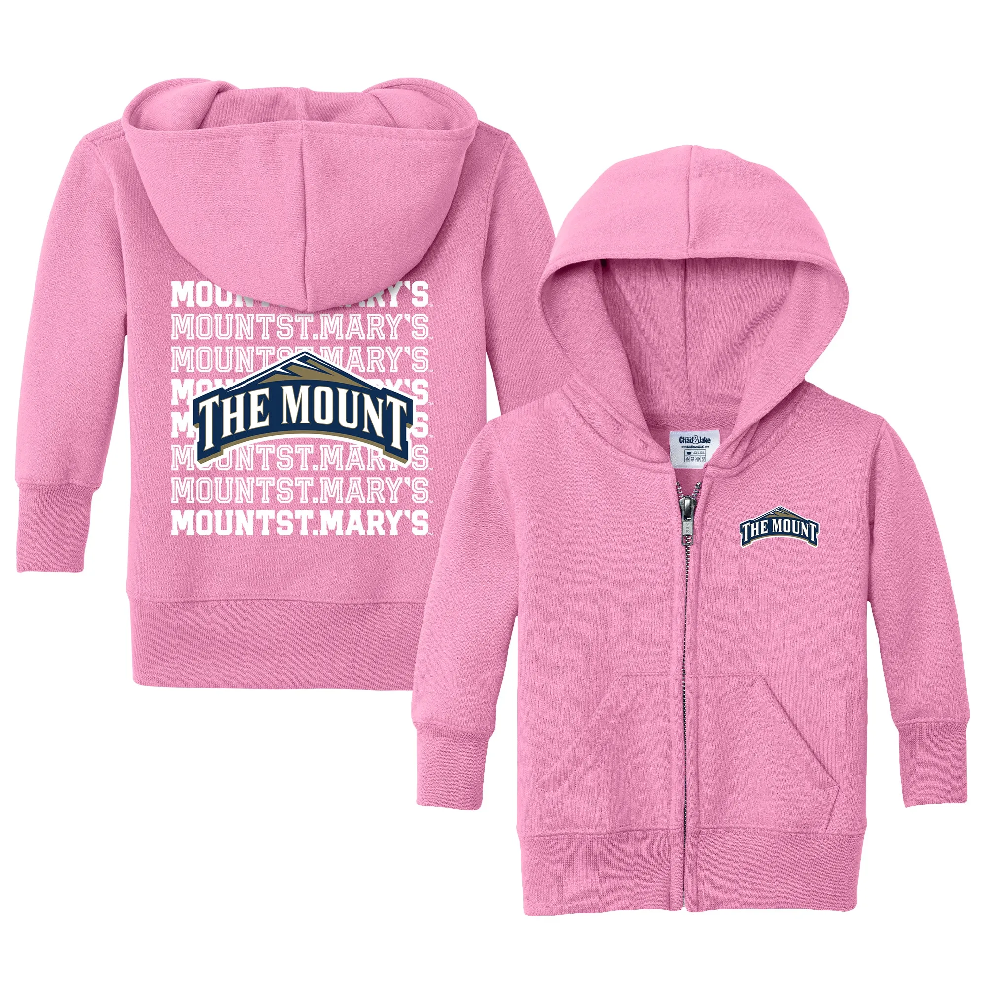 Mount St. Mary's Mountaineers Retro Infant Full-Zip Sweatshirt