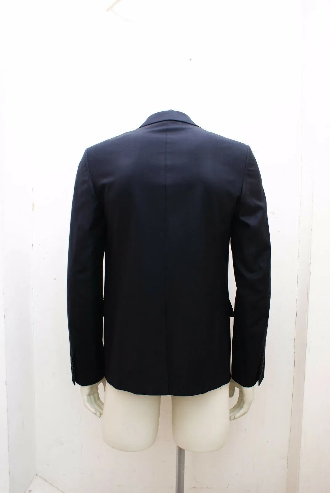 Navy Blue Wool Blazer Jacket