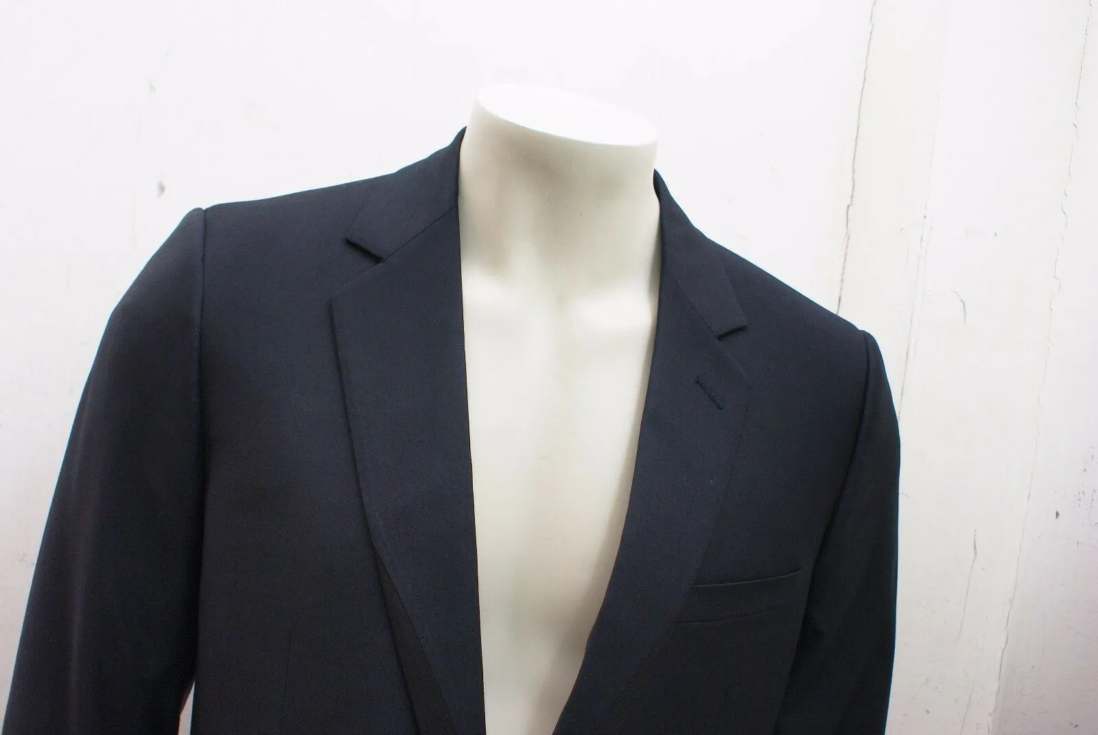 Navy Blue Wool Blazer Jacket