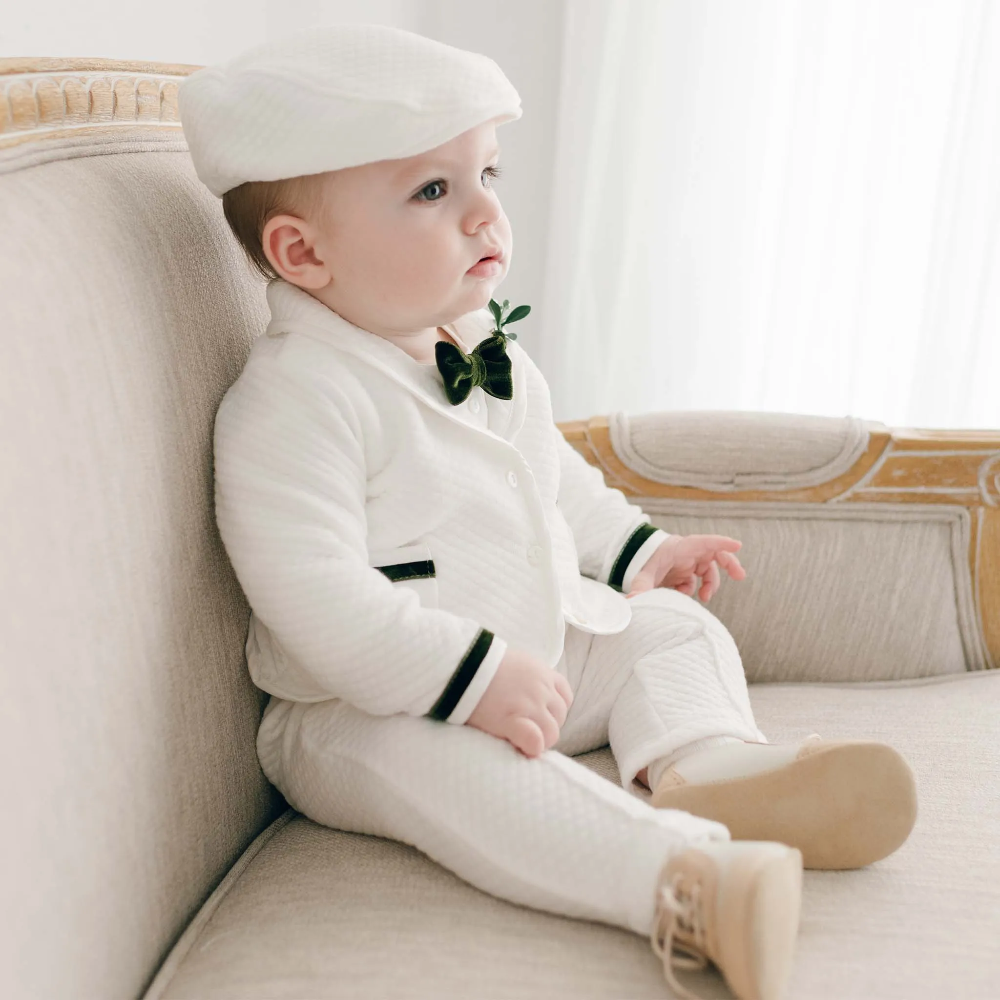 Noah 3-Piece Suit | Green Trim