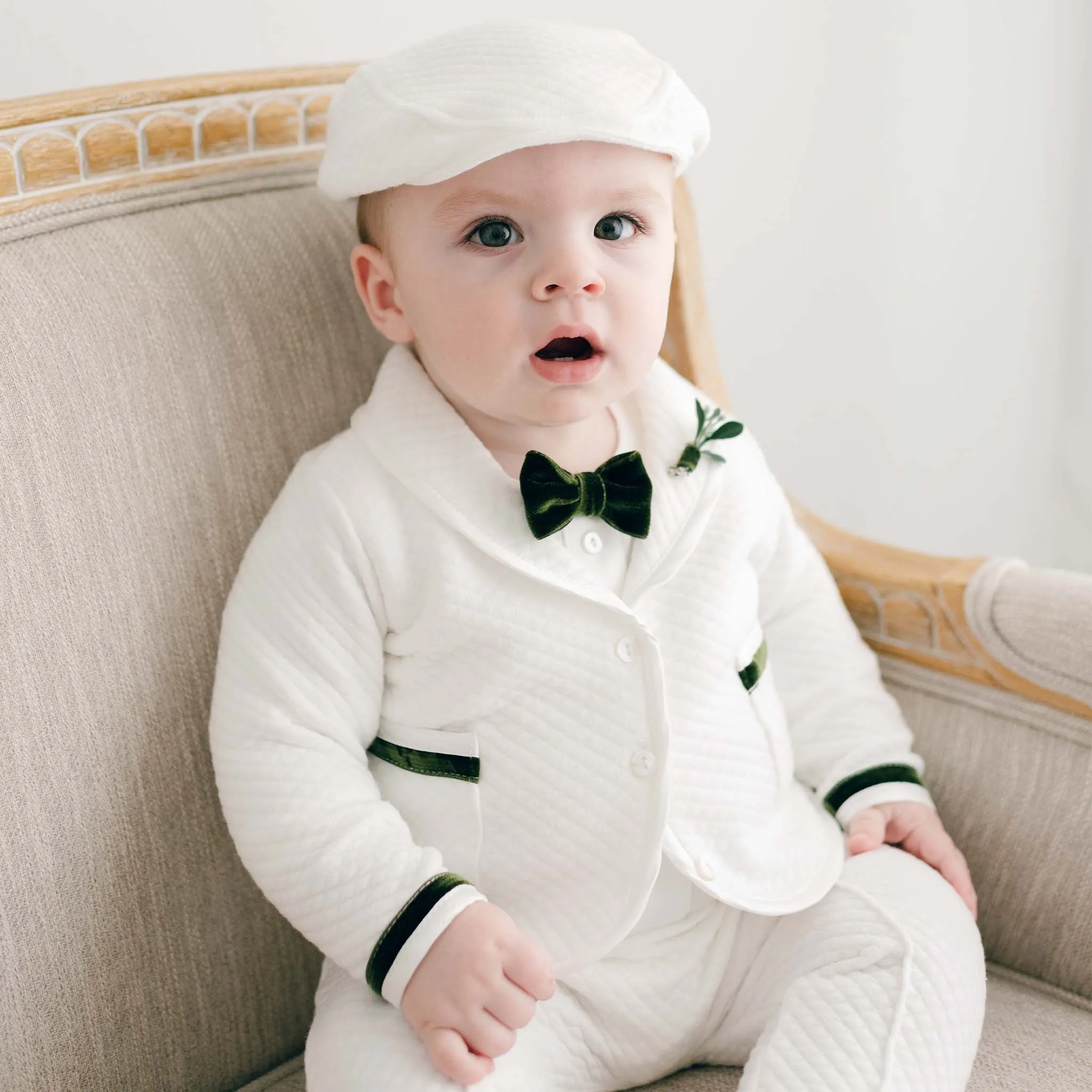 Noah 3-Piece Suit | Green Trim