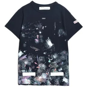 OFF WHITE GALAXY BRUSHED T-shirt