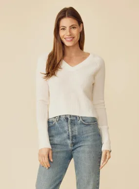 One Grey Day Blakely Cashmere V-Neck