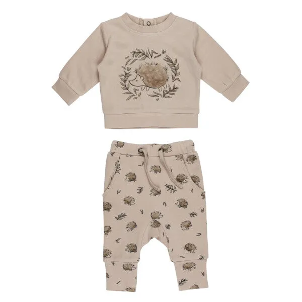 Organic Sweatshirt & Jogger Set, Prickles