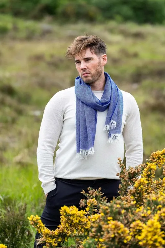 Oxford Blue Paris Scarf - McNutt of Donegal