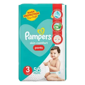 PAMPERS PANTS SKIN COMFORT MIDI 3 - 56 PANTS