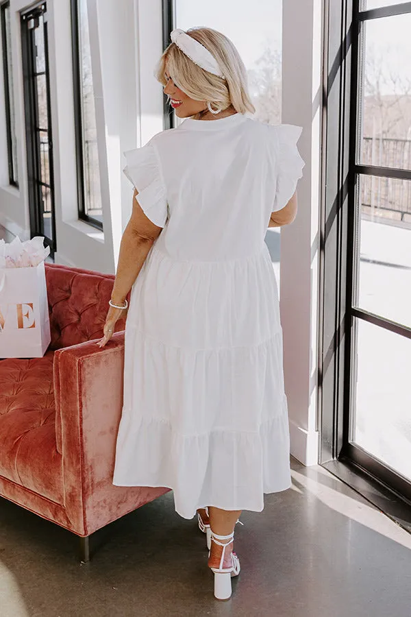 Parkside Pretty Midi In White Curves