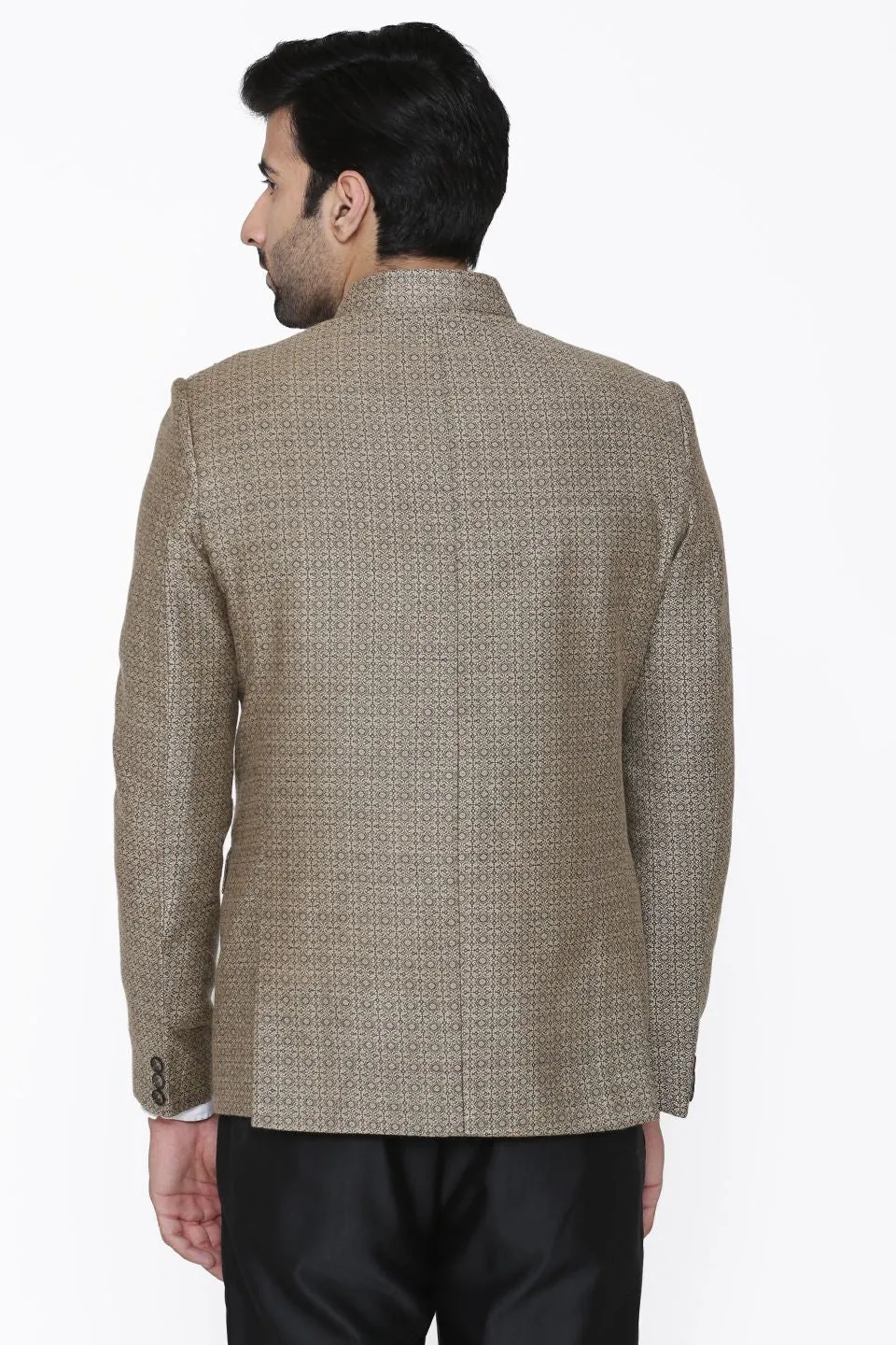 Pashima and Wool Silver Blazer