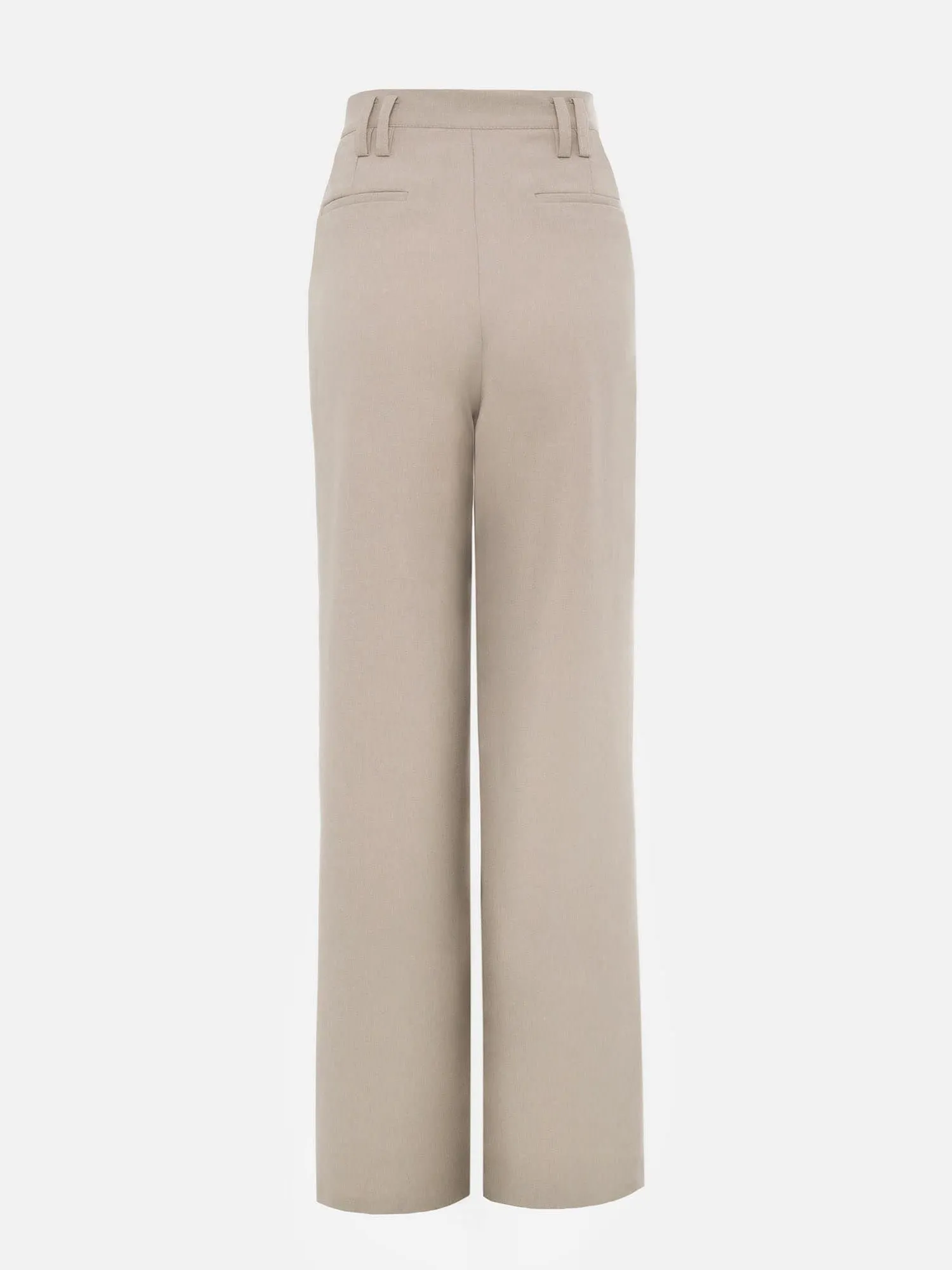 Pleated Flared Pants