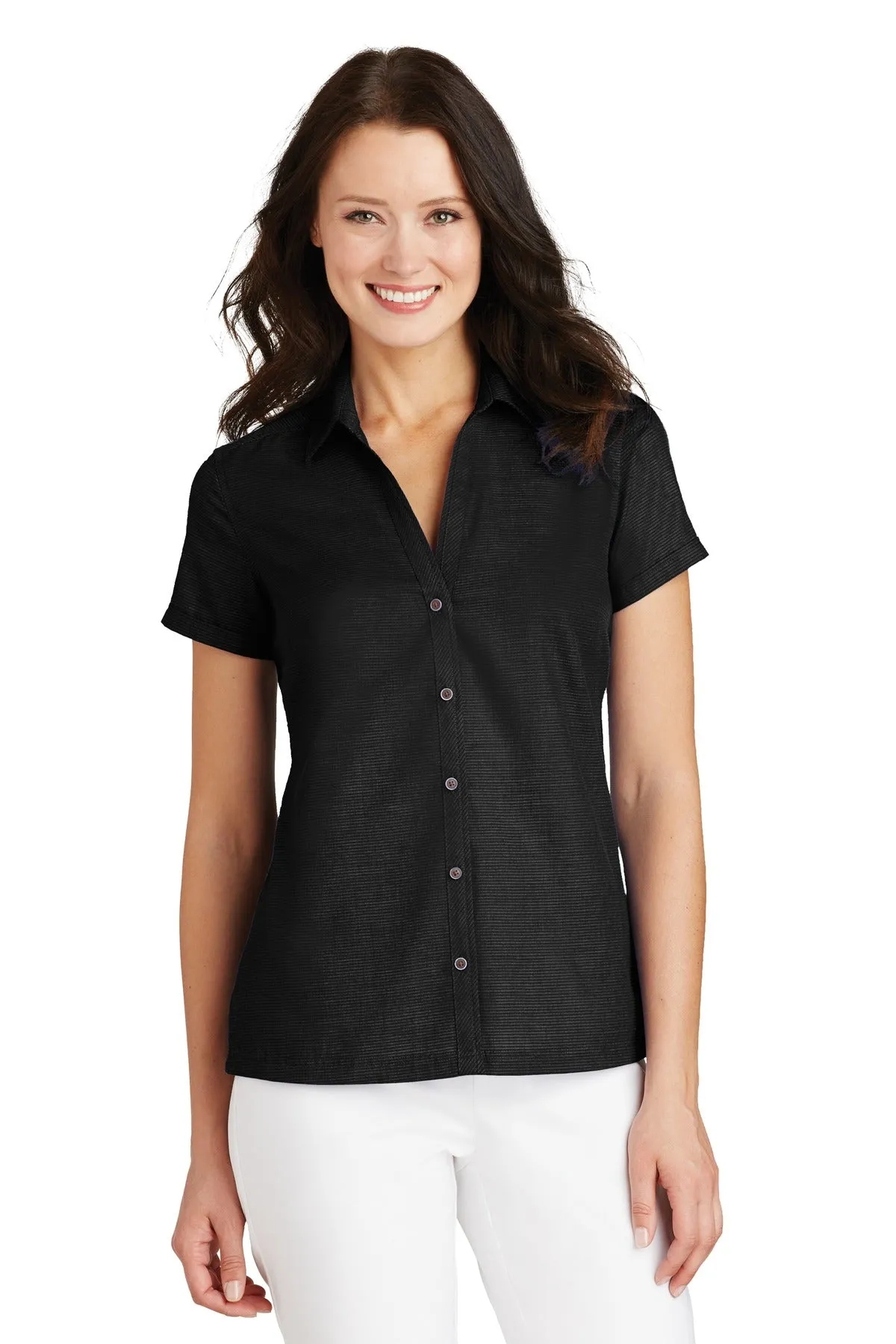 Port Authority® Ladies Textured Camp Shirt. L662