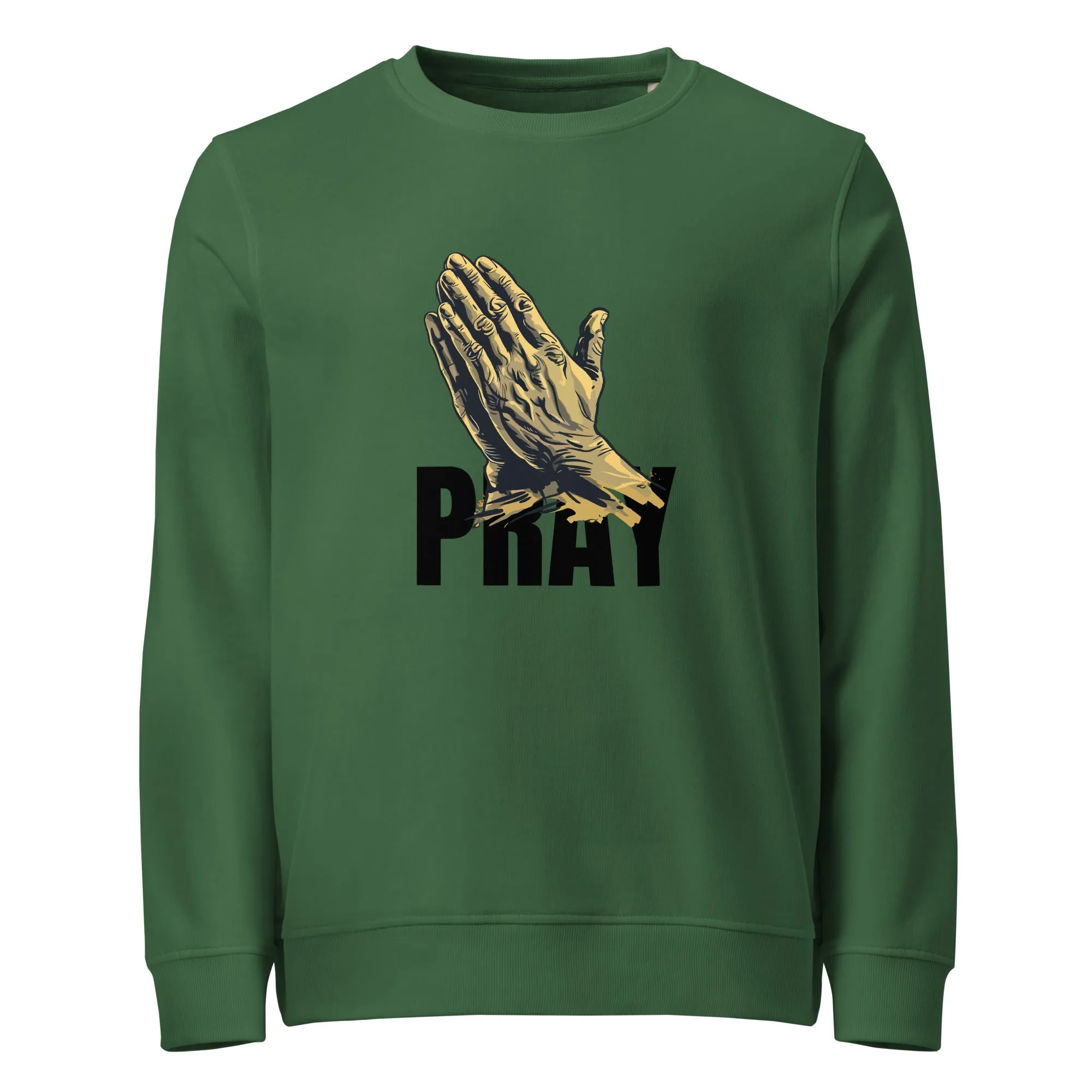 Pray Graphics Men Organic Sweatshirt