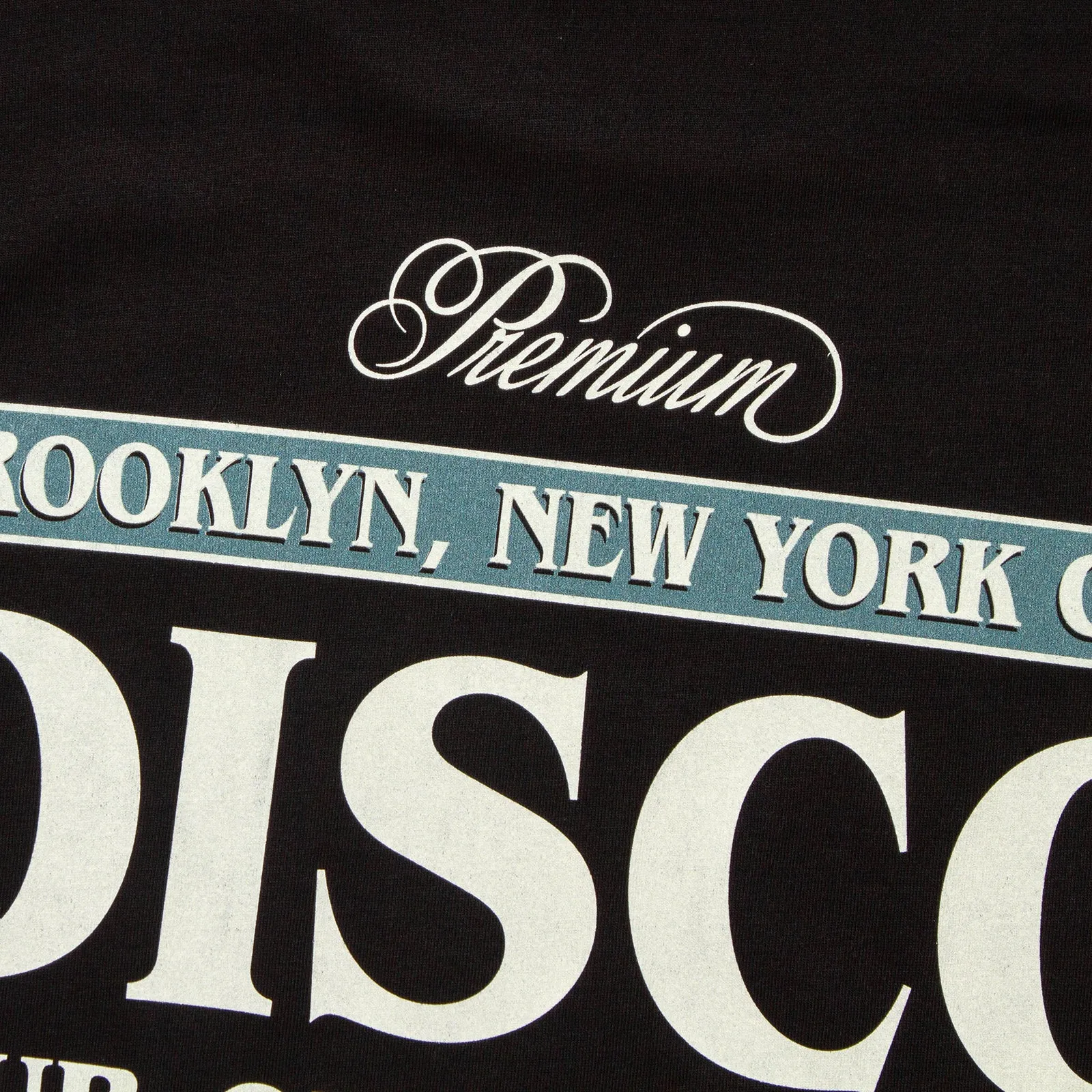 Premium Disco Front Print - Tshirt - Black