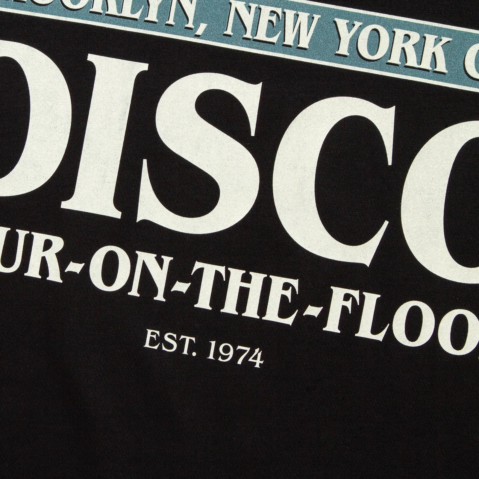 Premium Disco Front Print - Tshirt - Black