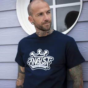 Premium Navy Junglist Old Skool Crown T-Shirt