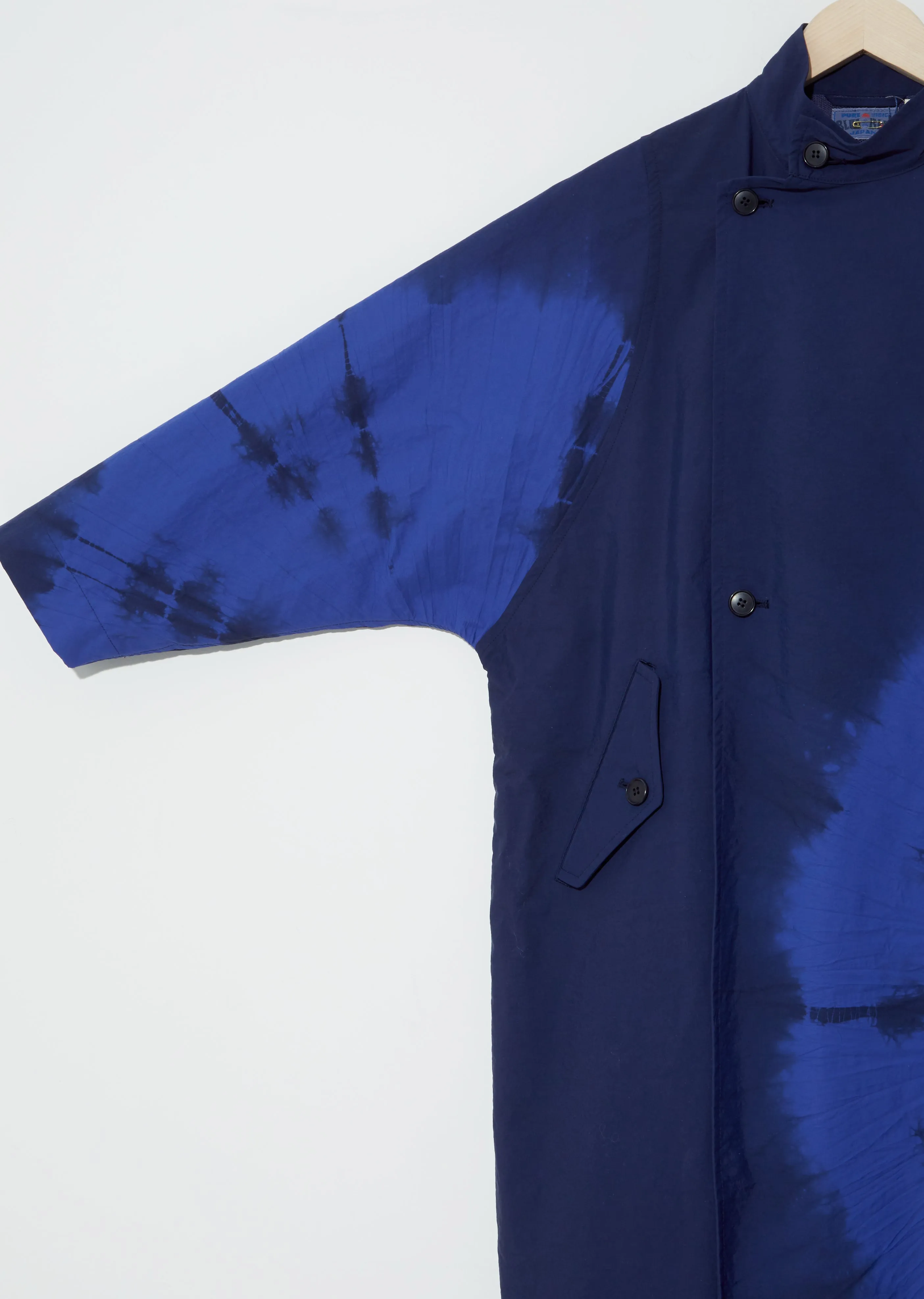 "Shibori" Nylon Wide Sleeve Coat