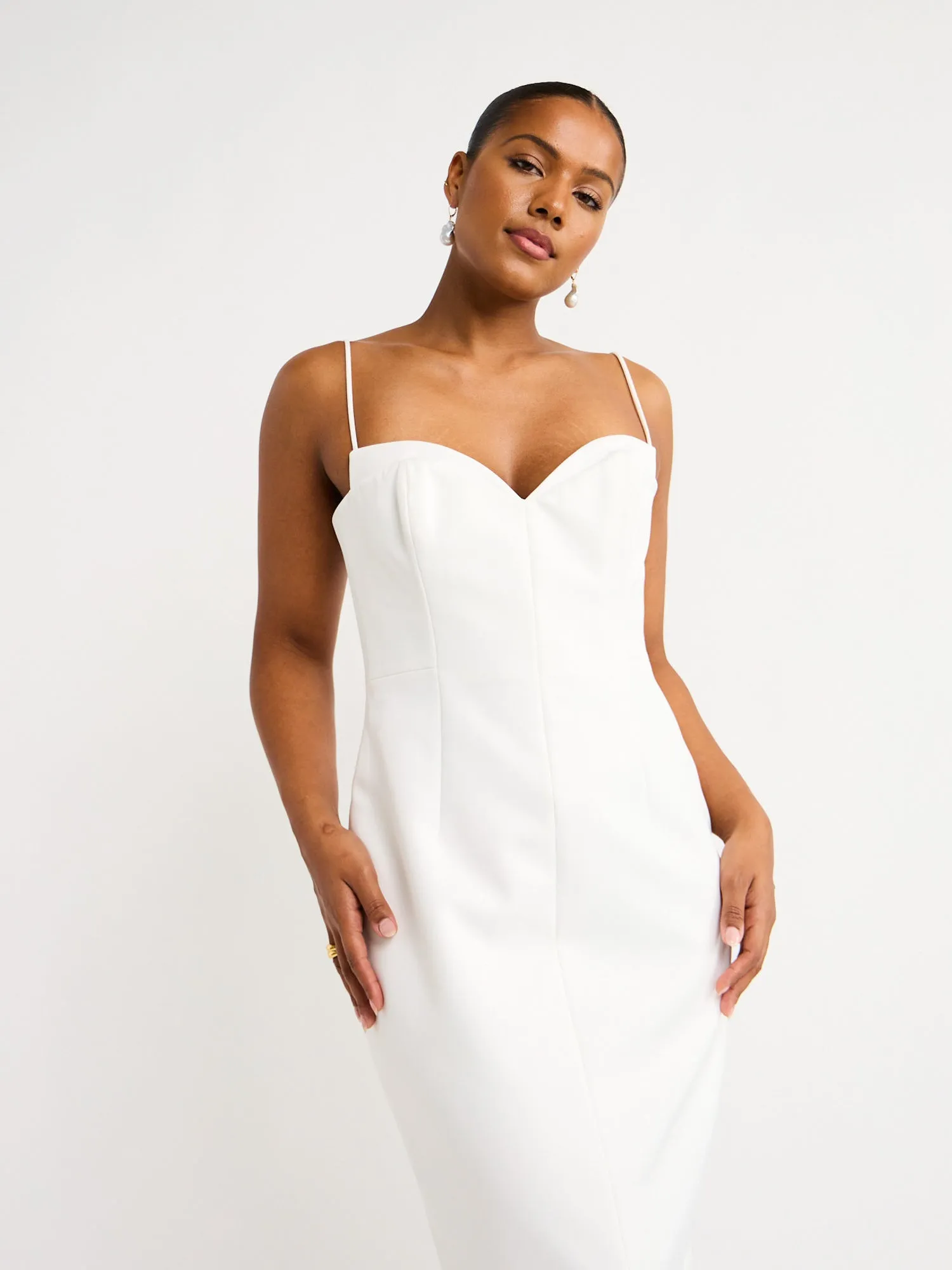 Rachel Gilbert Bodie Dress in Ivory