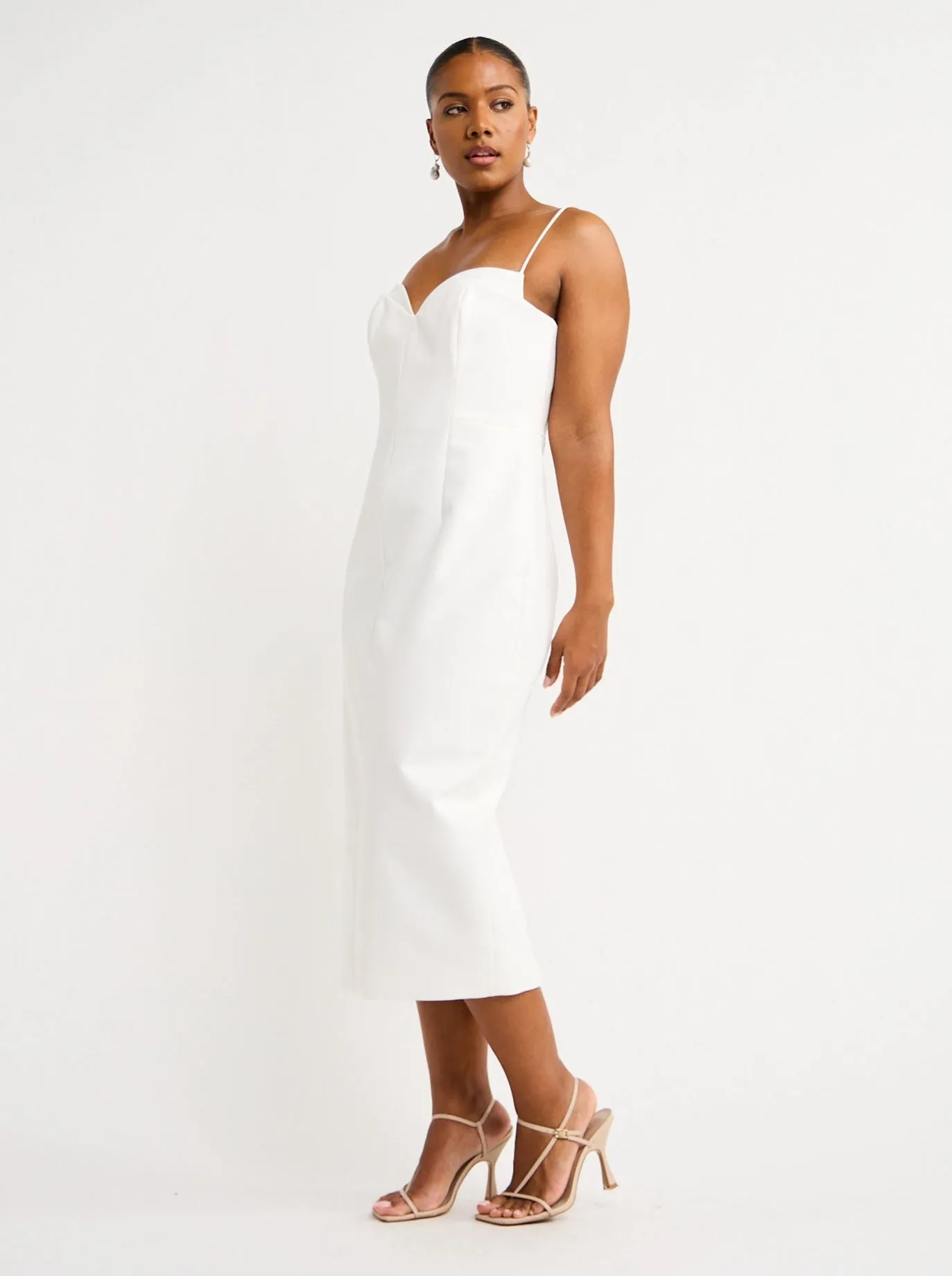 Rachel Gilbert Bodie Dress in Ivory