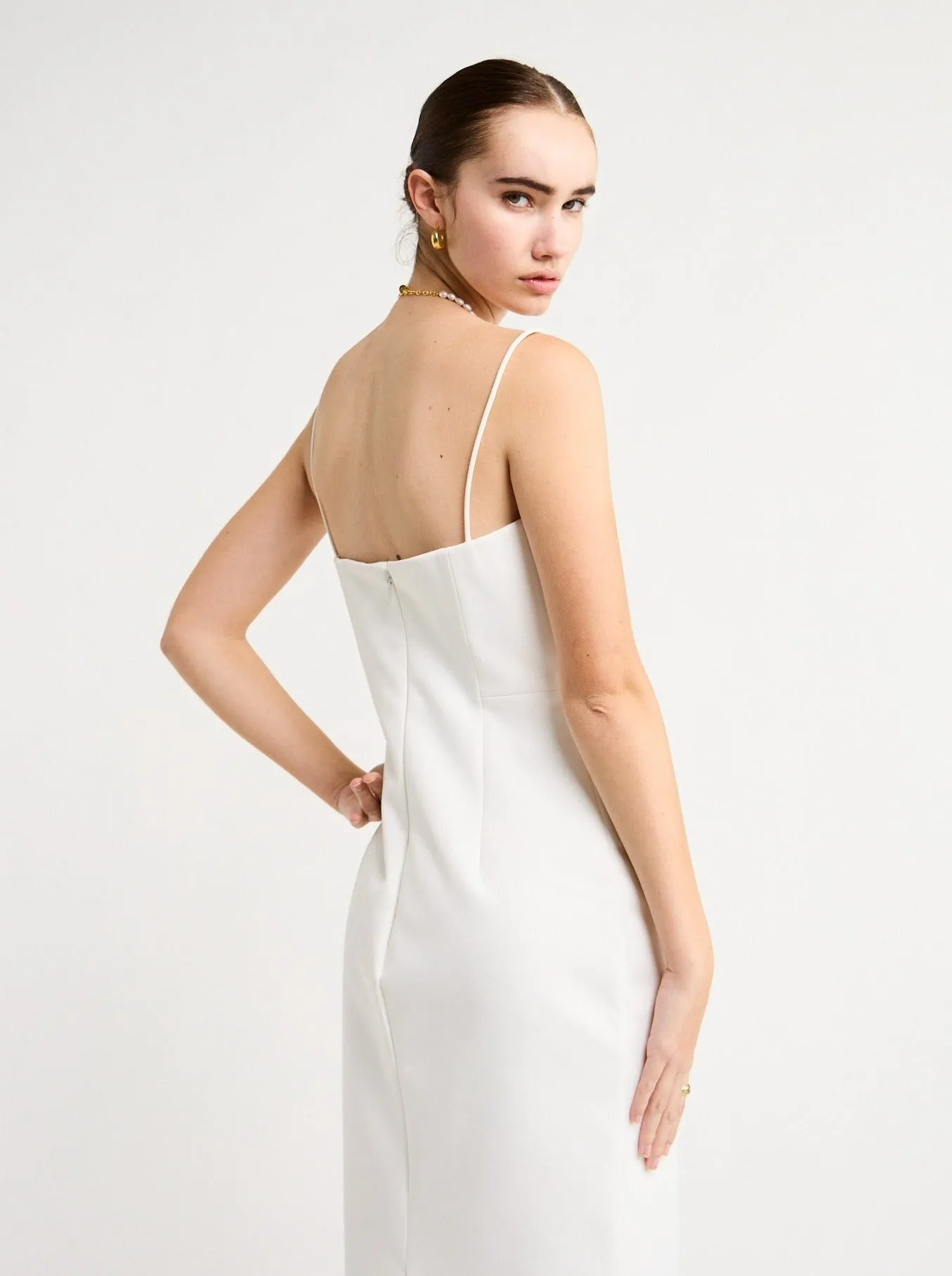 Rachel Gilbert Bodie Dress in Ivory