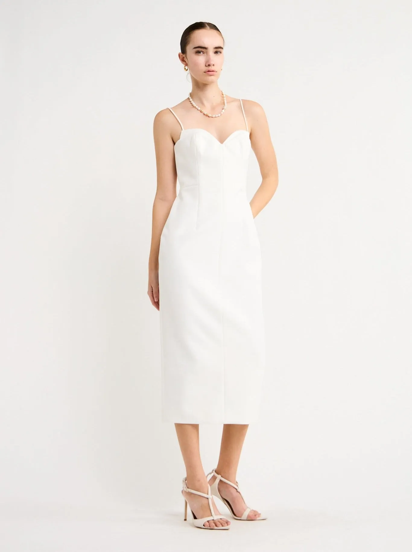 Rachel Gilbert Bodie Dress in Ivory